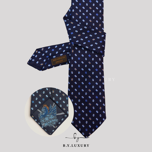 全新現貨 HERMES Tie 7 H Pegase Pop tie 飛馬領呔