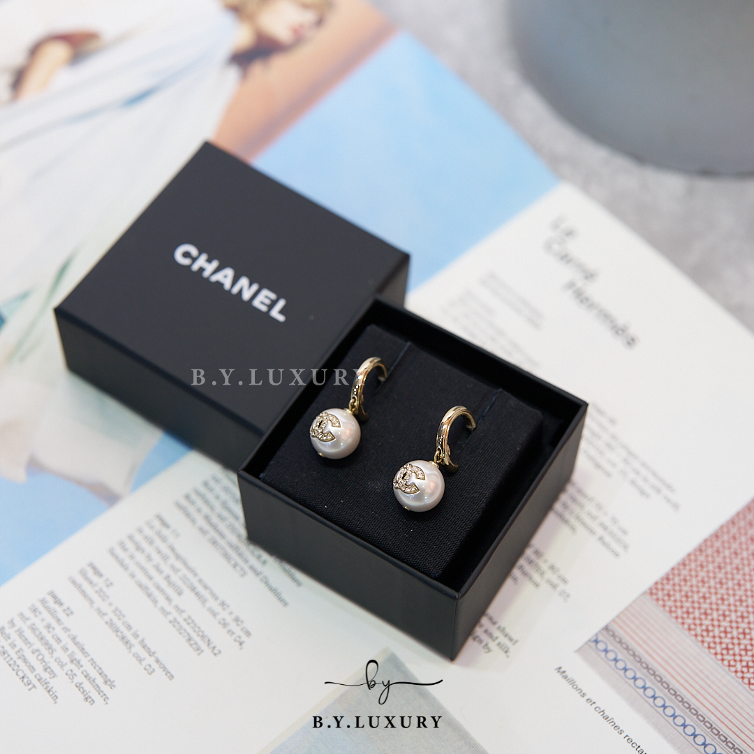 全新現貨 CHANEL CC Earrings AB8451 珍珠耳環