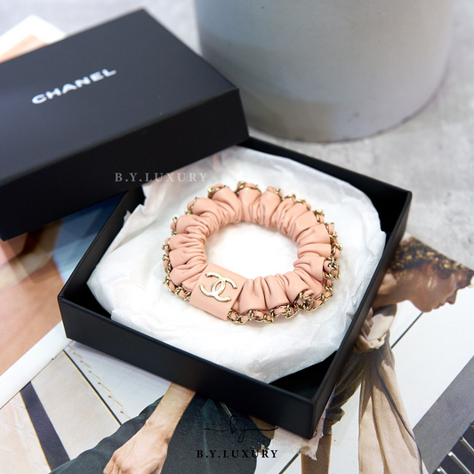 全新現貨 CHANEL Headwear Hair Band 粉色髮圈 AA8256