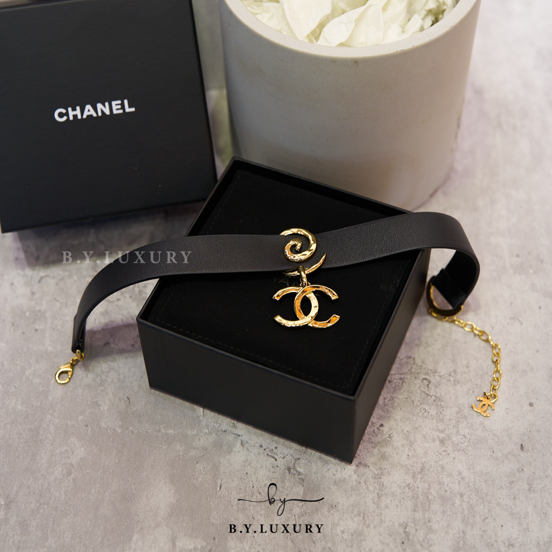 全新現貨 CHANEL CC Chocker Necklace 金色頸帶