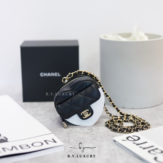 全新現貨 CHANEL Heart Bag 黑色 羊皮 AP2783