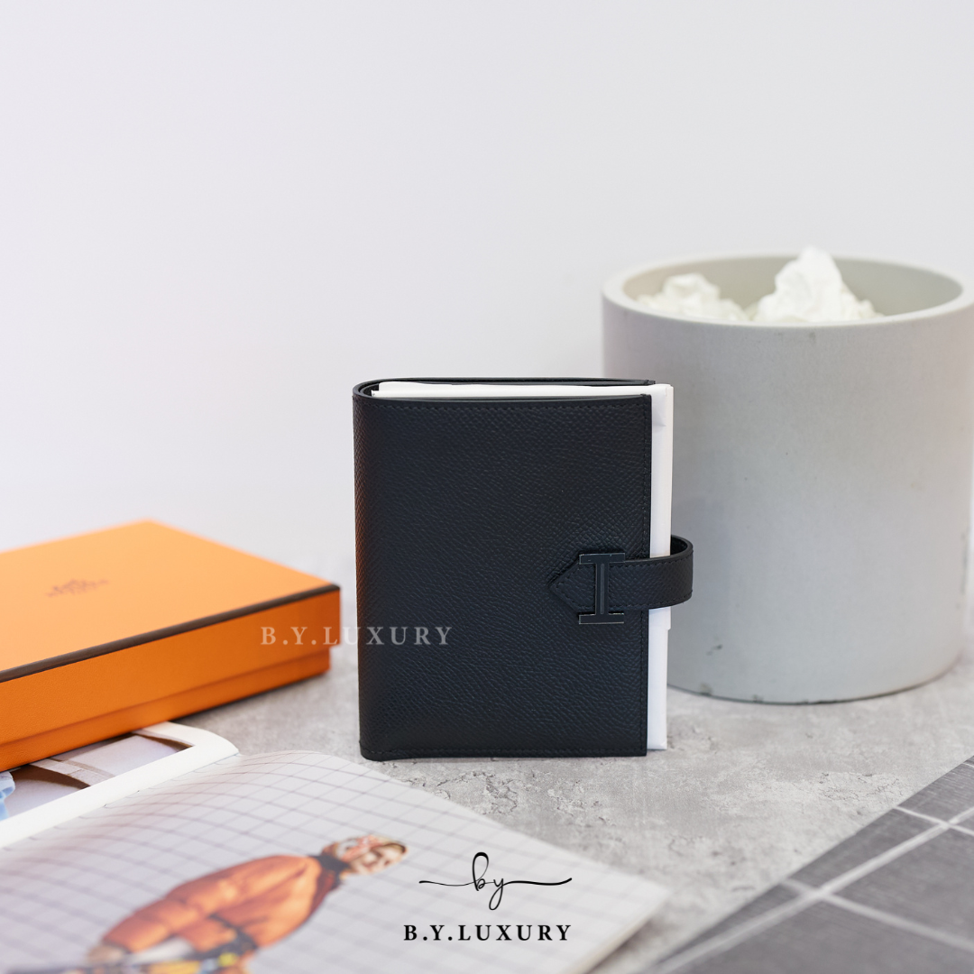全新現貨 HERMES Bearn Compact Wallet Epsom So Black