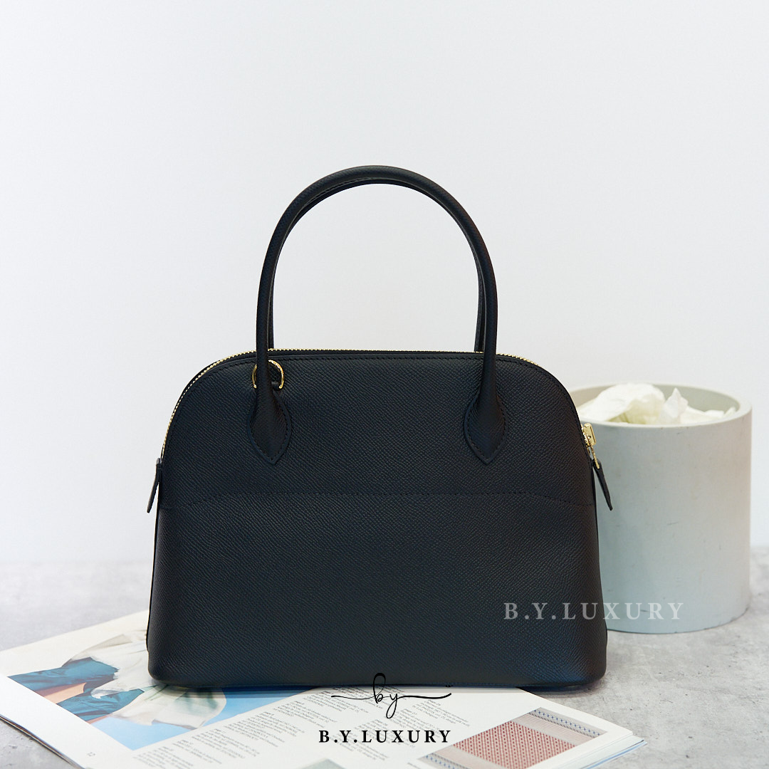 全新現貨 HERMES Bolide 27 Epsom 89 黑色 金扣