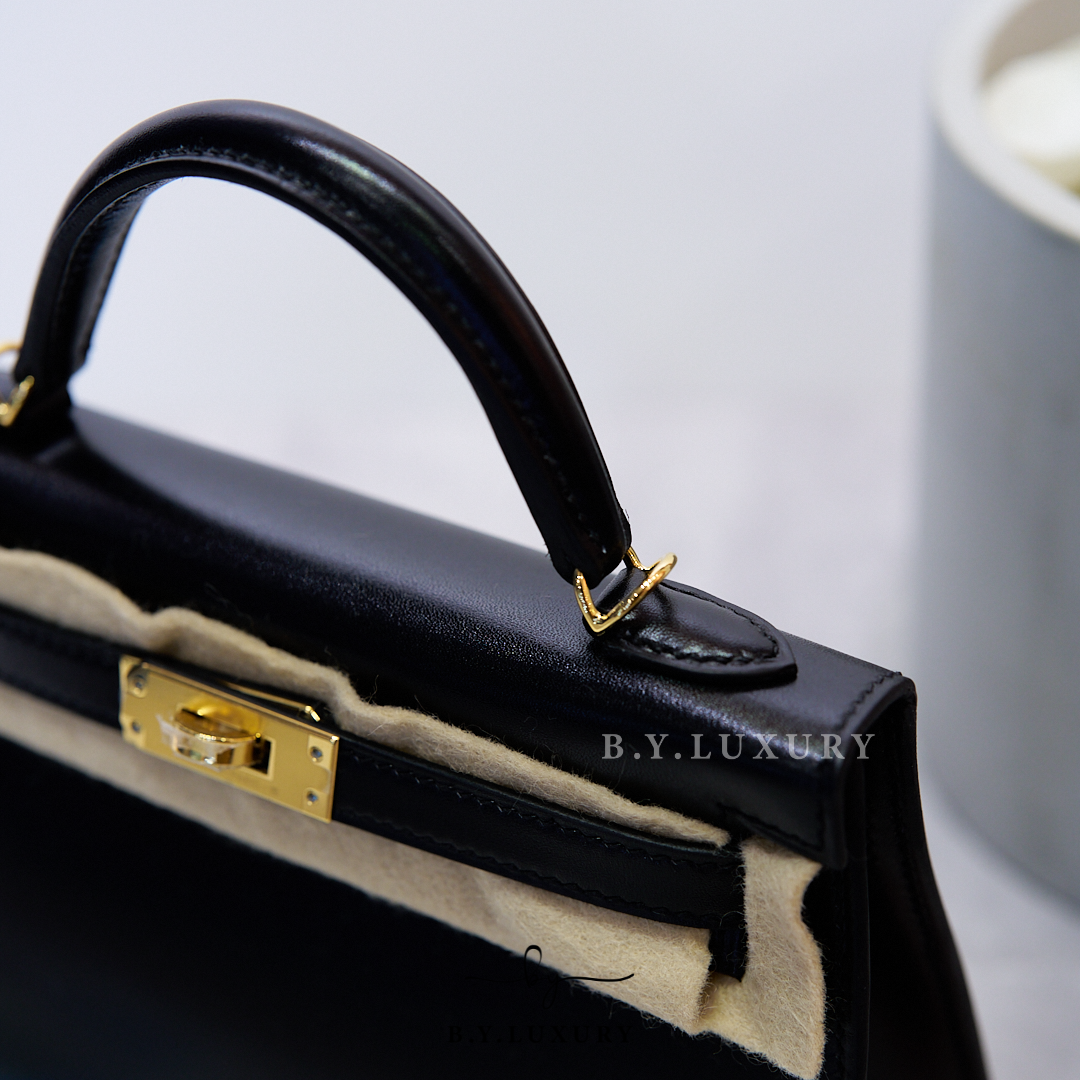 全新現貨 HERMES Mini Kelly II MK2 Box 89 Noir GHW