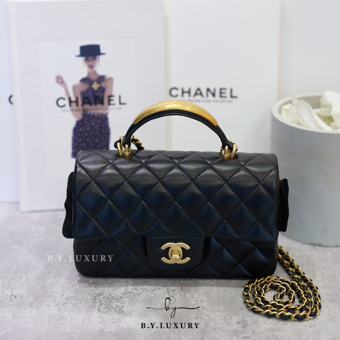 Chanel small top handle flap bag online
