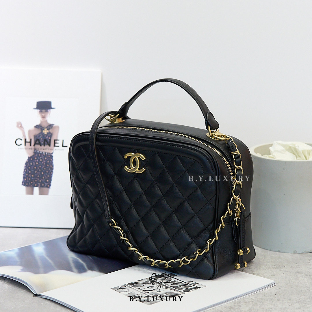閑置品 CHANEL Camera Bag 相機包 小羊皮 黑色
