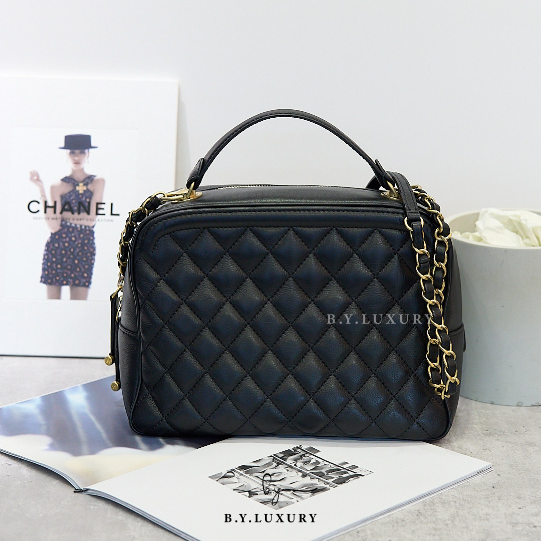 閑置品 CHANEL Camera Bag 相機包 小羊皮 黑色