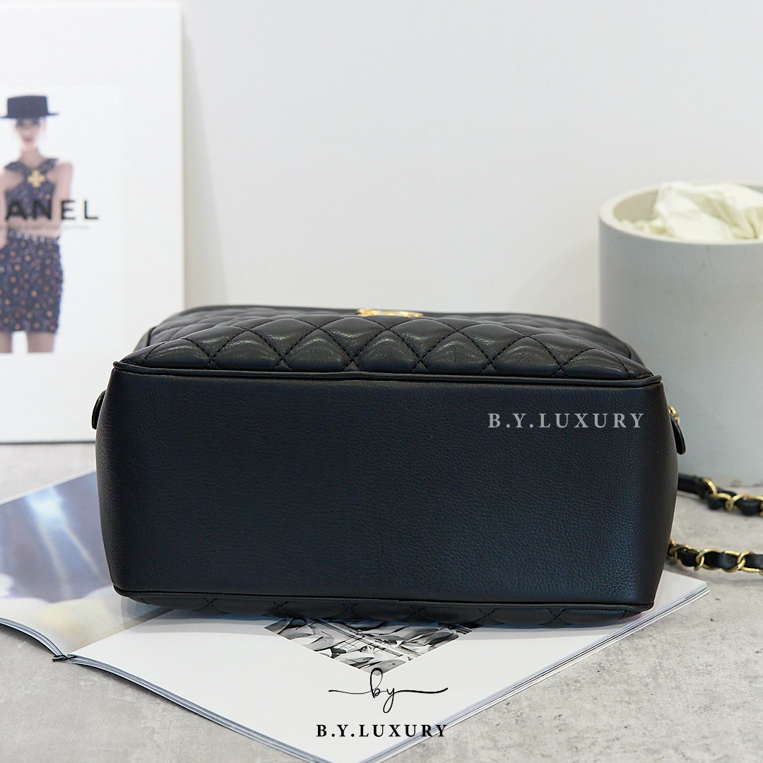 閑置品 CHANEL Camera Bag 相機包 小羊皮 黑色