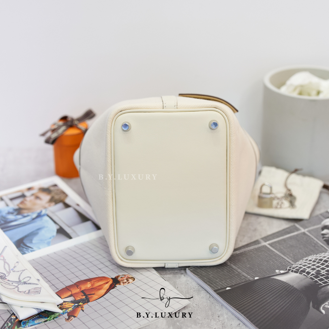 全新現貨 HERMES Picotin 18 Pocket I2 奶油色 銀扣