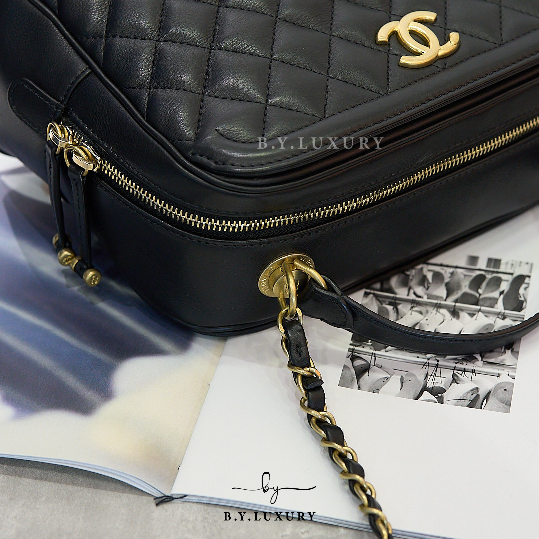 閑置品 CHANEL Camera Bag 相機包 小羊皮 黑色
