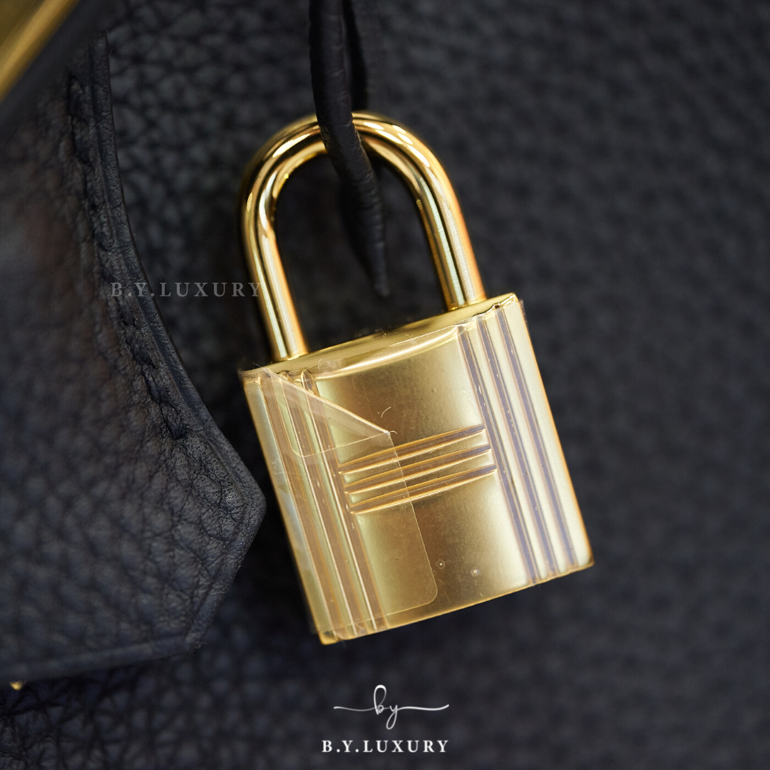 閑置品 HERMES Birkin 30 Togo 89 黑色 金扣