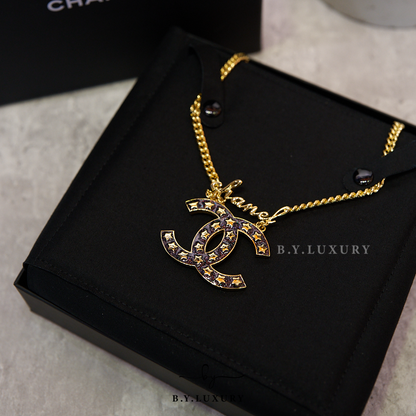 全新現貨 CHANEL CC Necklace ABC669 Chanel 字樣金色頸鏈