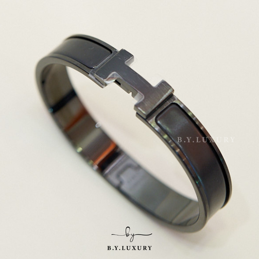 全新現貨 HERMES Clic H bracelet T5 So Black H 手鐲