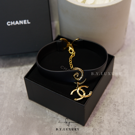 全新現貨 CHANEL CC Chocker Necklace 金色頸帶