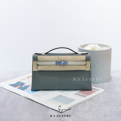 全新現貨VVVIP HERMES mini Kelly SO Swift Gris Meyer 0L x Beton 8L PHW