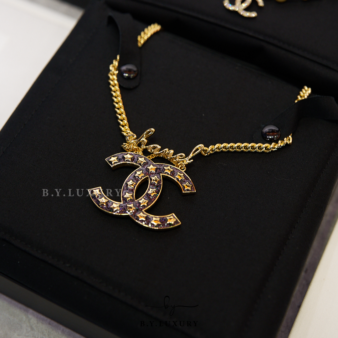 全新現貨 CHANEL CC Necklace ABC669 Chanel 字樣金色頸鏈