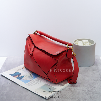 閑置品 LOEWE Medium Puzzle Bag Red