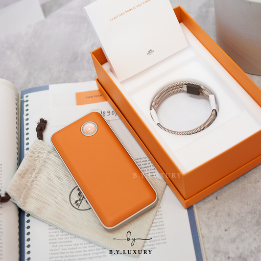 全新現貨 HERMES Volt'H Maxi Power Bank Charger Swift 橙色 充電器