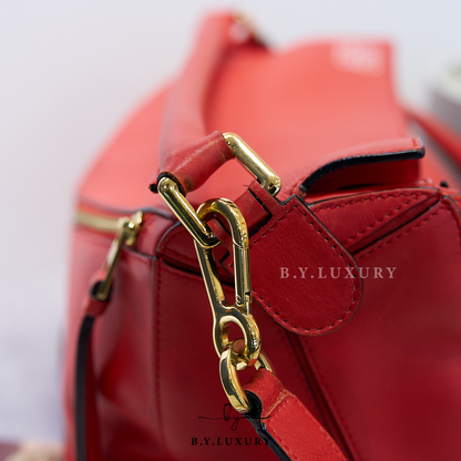 閑置品 LOEWE Medium Puzzle Bag Red