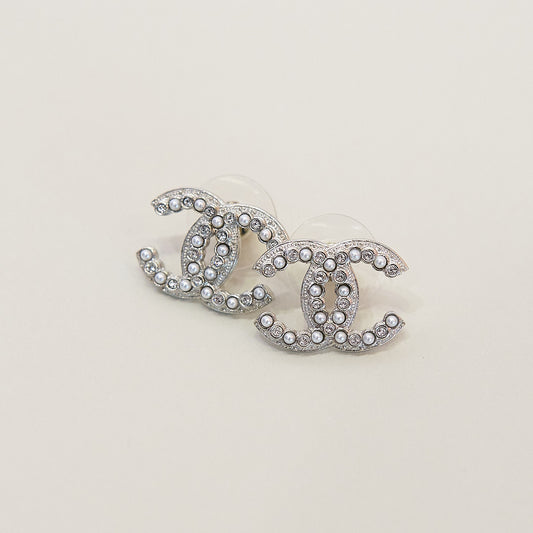 全新現貨 CHANEL Classic CC Earrings AB7354 珍珠耳環